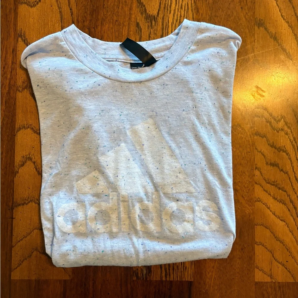 Adidas Light Gray Speckled Tee